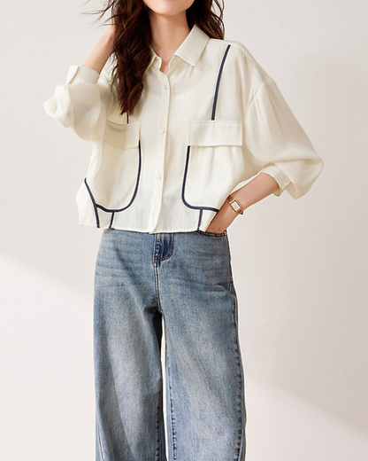 Mara Line Relaxed Collar Shirt