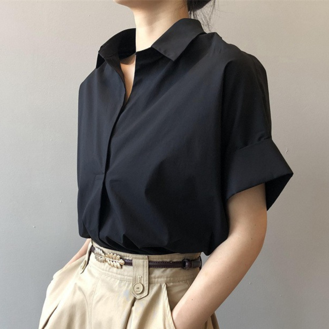 Still Hour Soft Fit Button Blouse