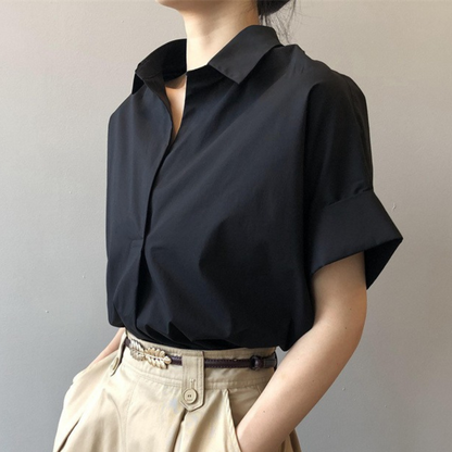 Still Hour Soft Fit Button Blouse