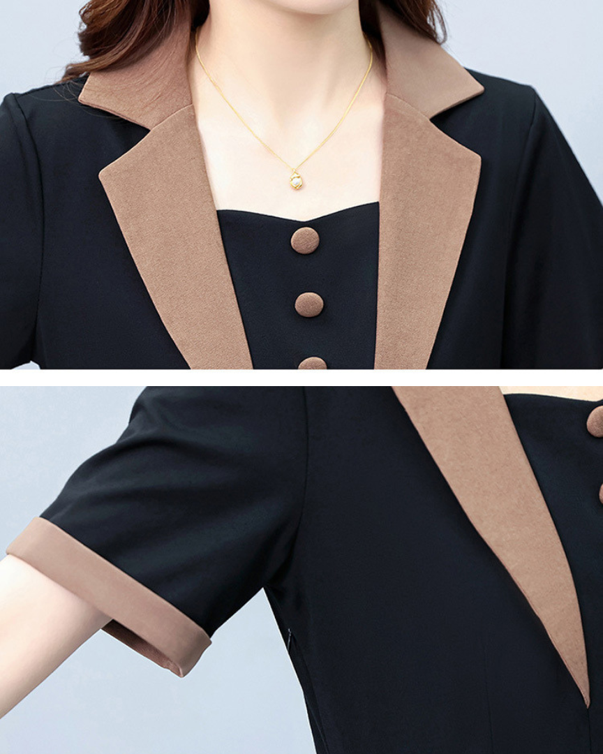 June Ease Panel Midi Dress