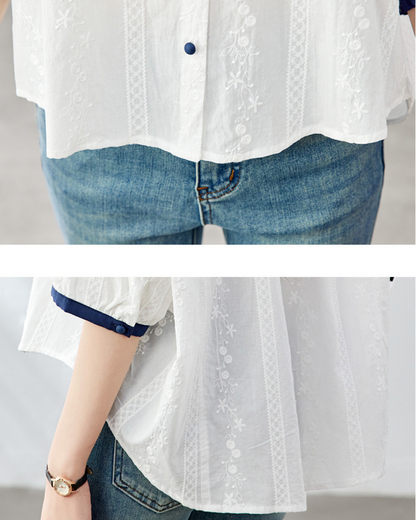 Flora Edge Calm Blouse