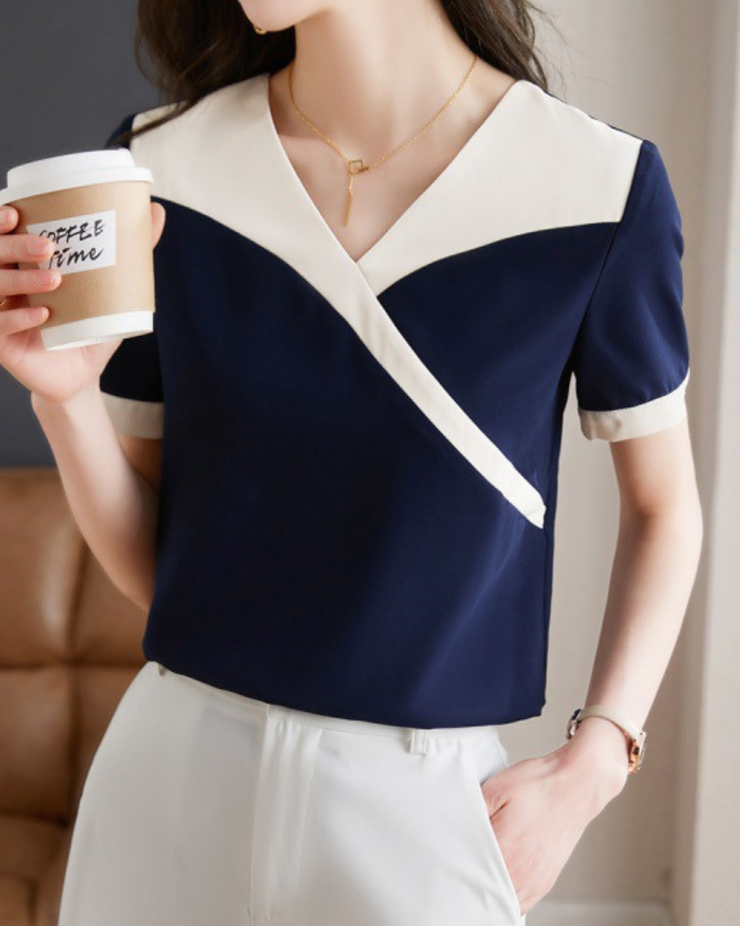 Marin Fold Trim Shirt