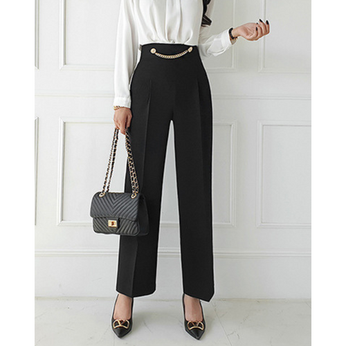 Vera Chain Pleat Trousers
