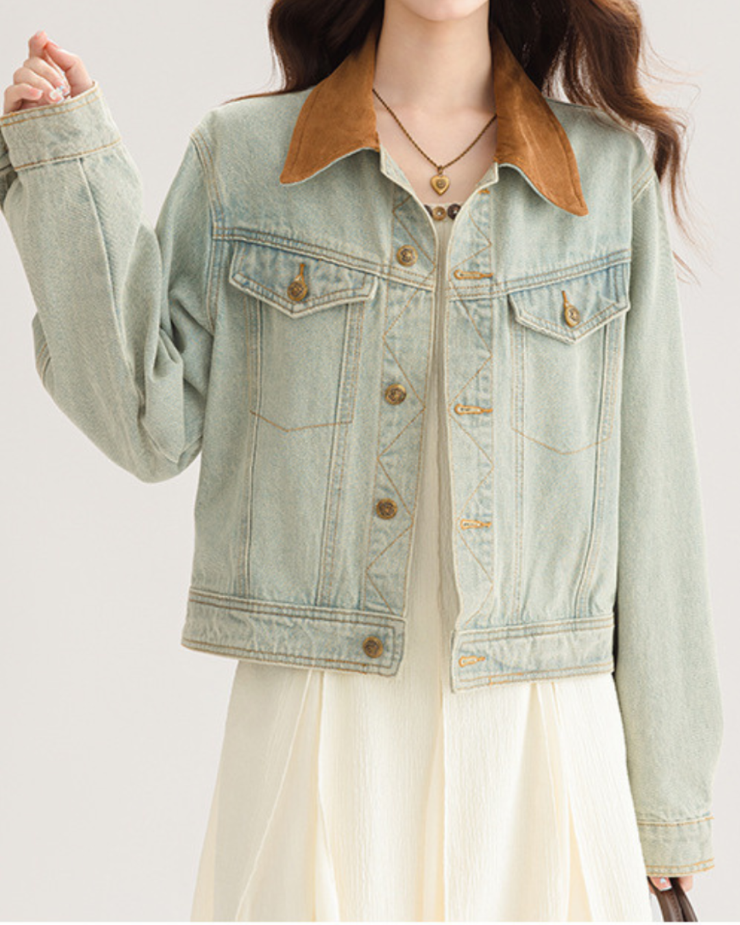Ivy Soft Collar Denim Jacket