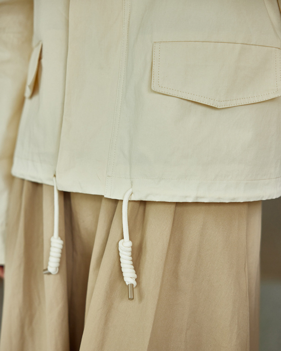 Elodie Calm Cotton Drawstring Jacket