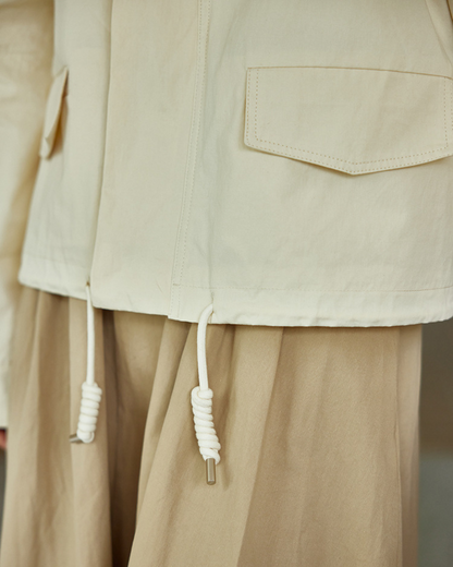 Elodie Calm Cotton Drawstring Jacket