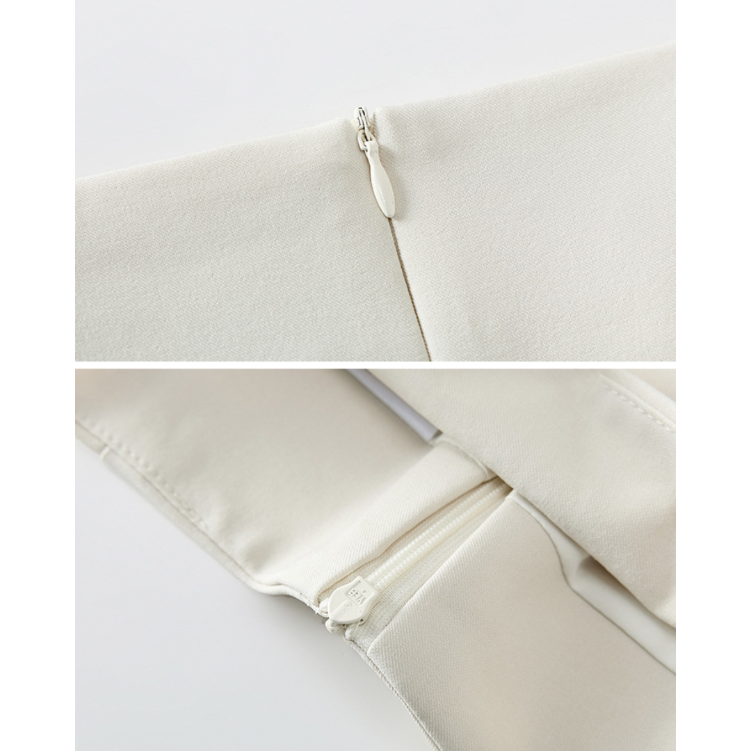 Mina Pleat Layer Midi Skirt