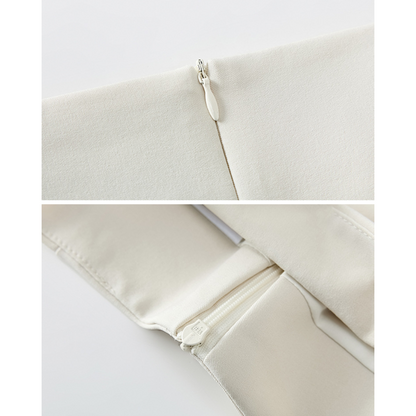 Mina Pleat Layer Midi Skirt