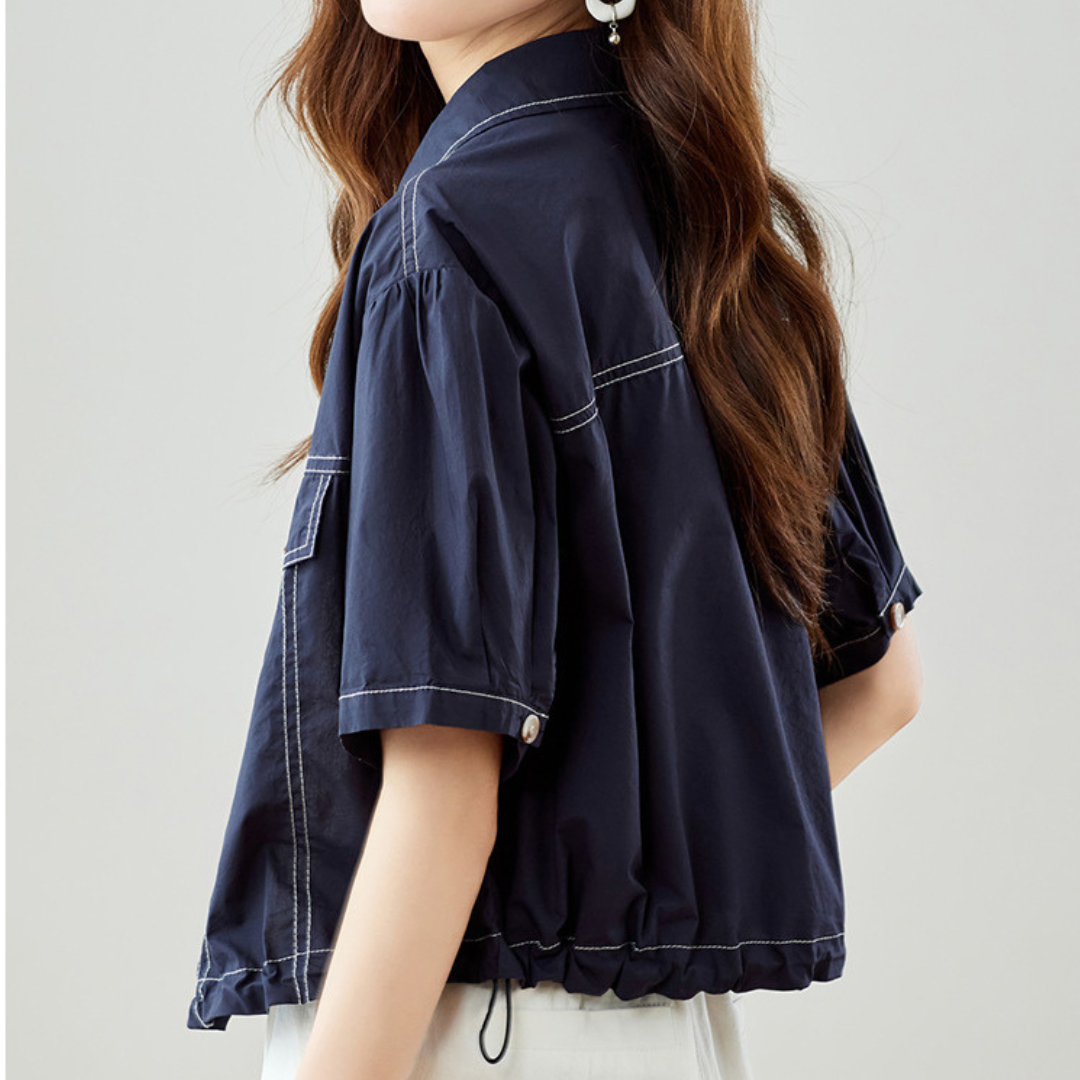 Vera Clean Utility Crop Shirt