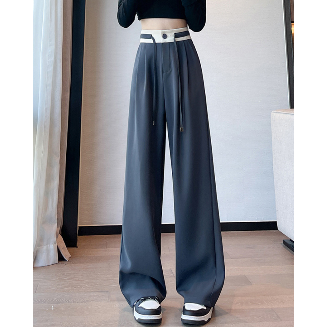 Dale Contrast Pleat Waist Pants