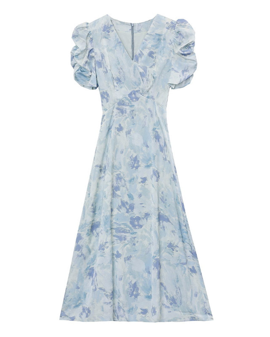 Amara Breeze Watercolor Midi Dress