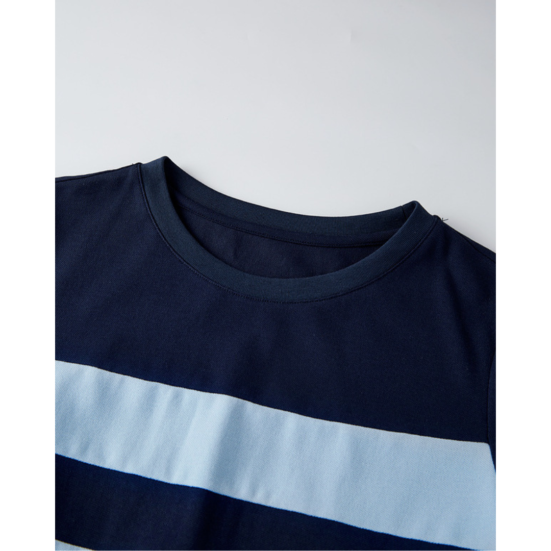 June Stripe Ease Cotton Dress