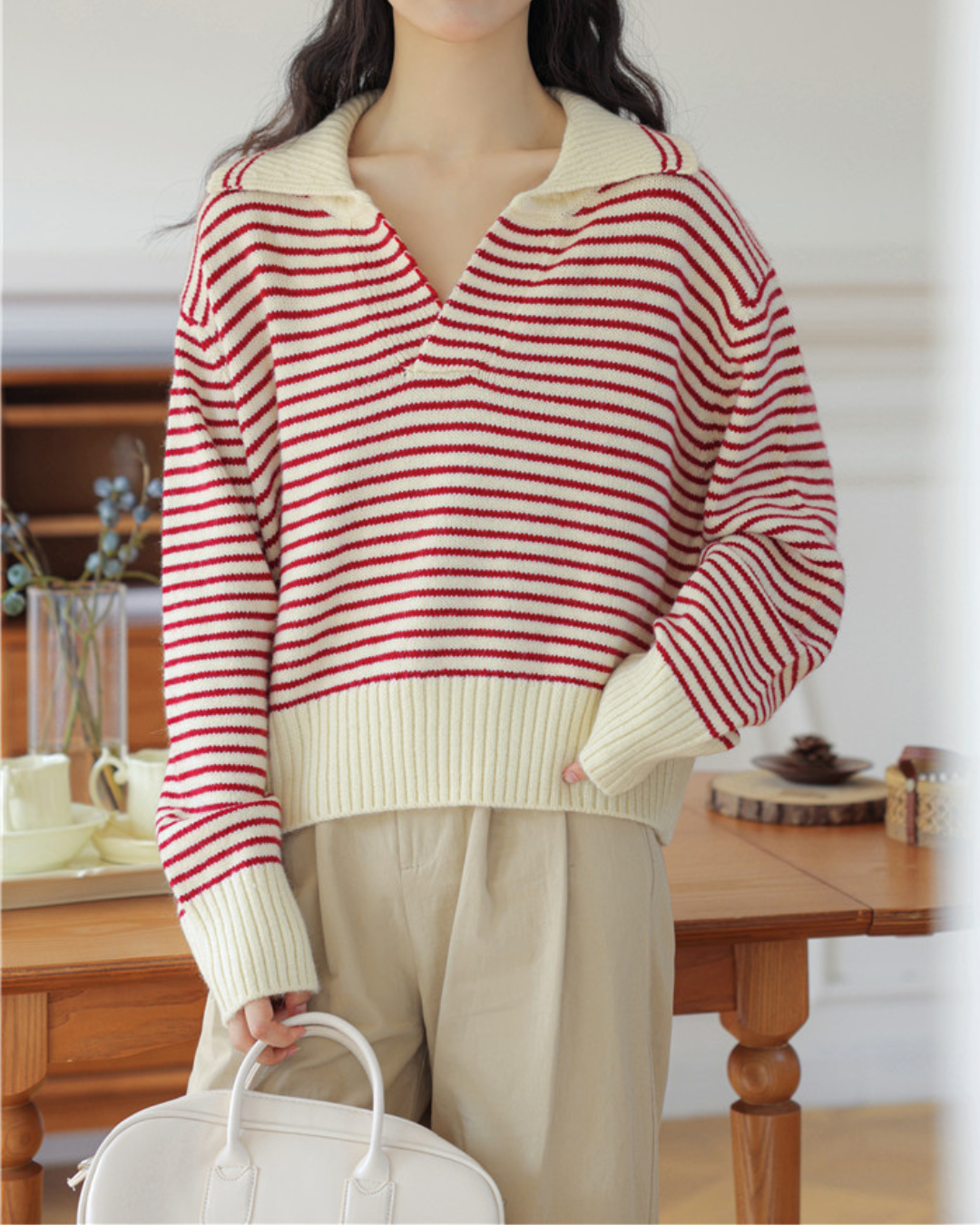 Marcie Stripe Relax Knit Top