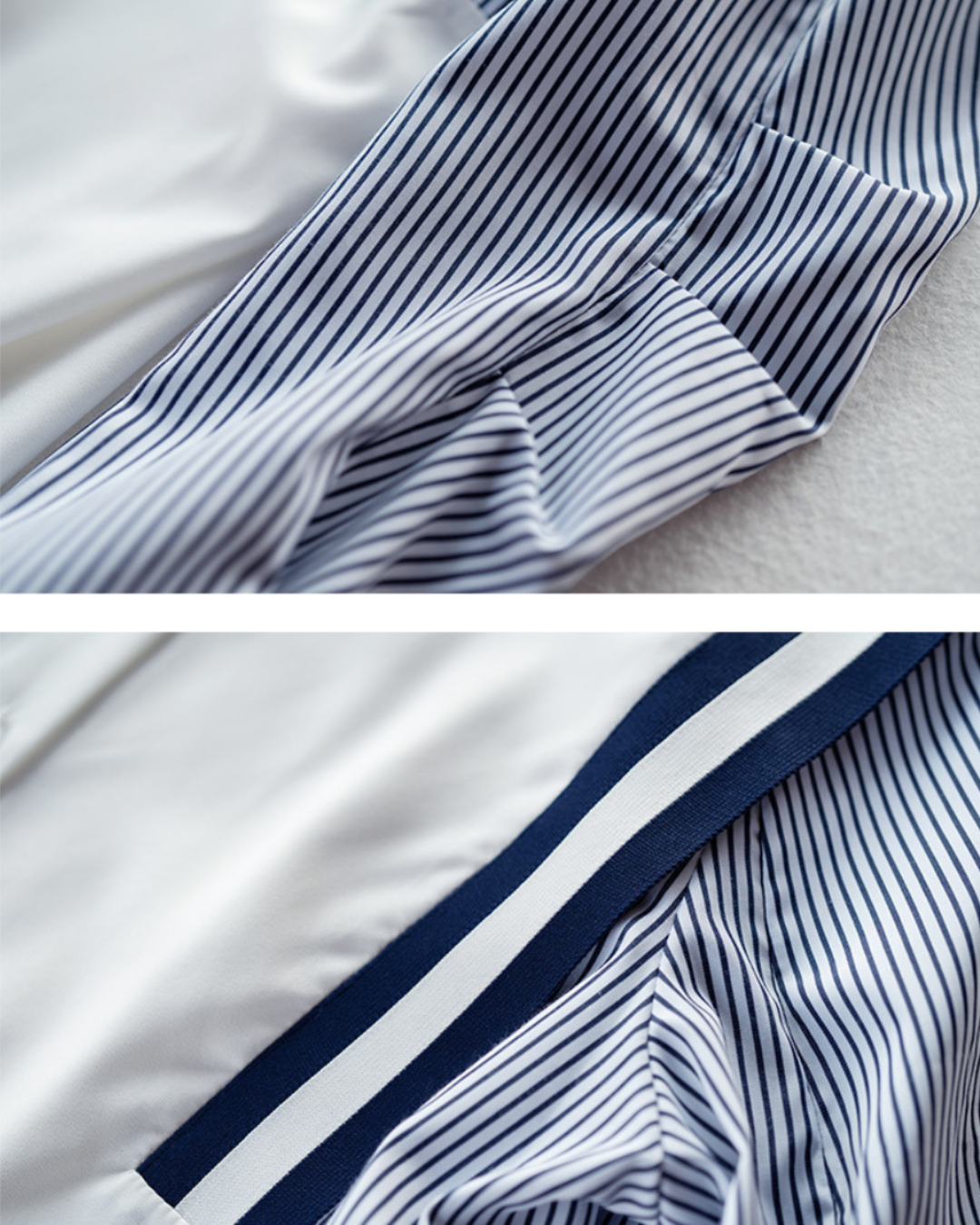 Auden Crisp Stripe Panel Shirt
