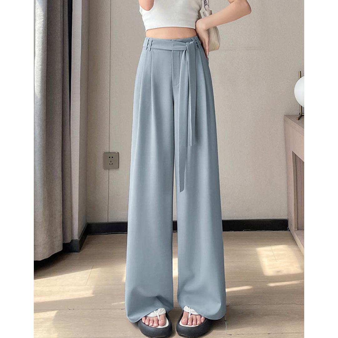 Ivy Drape Tie-Waist Trousers