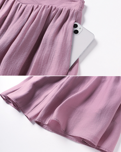 Serene Drape Chiffon Wide Pants