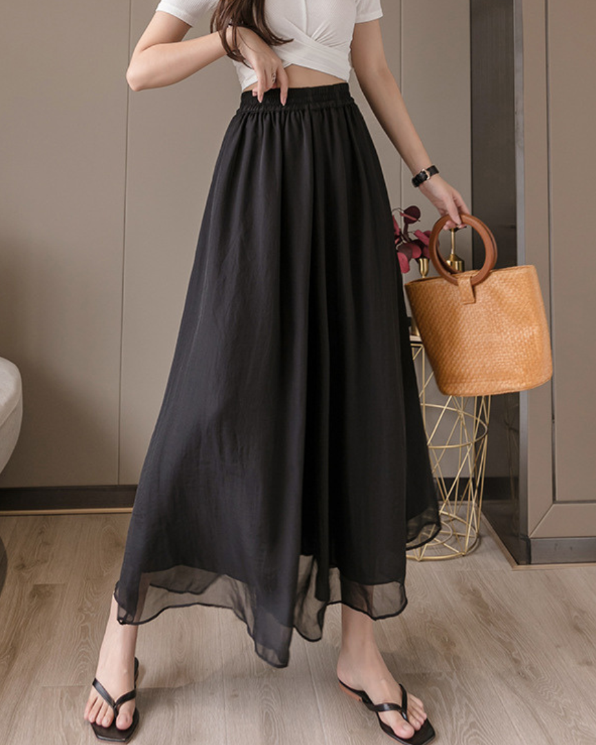 Liora Airy Chiffon Flow Pants