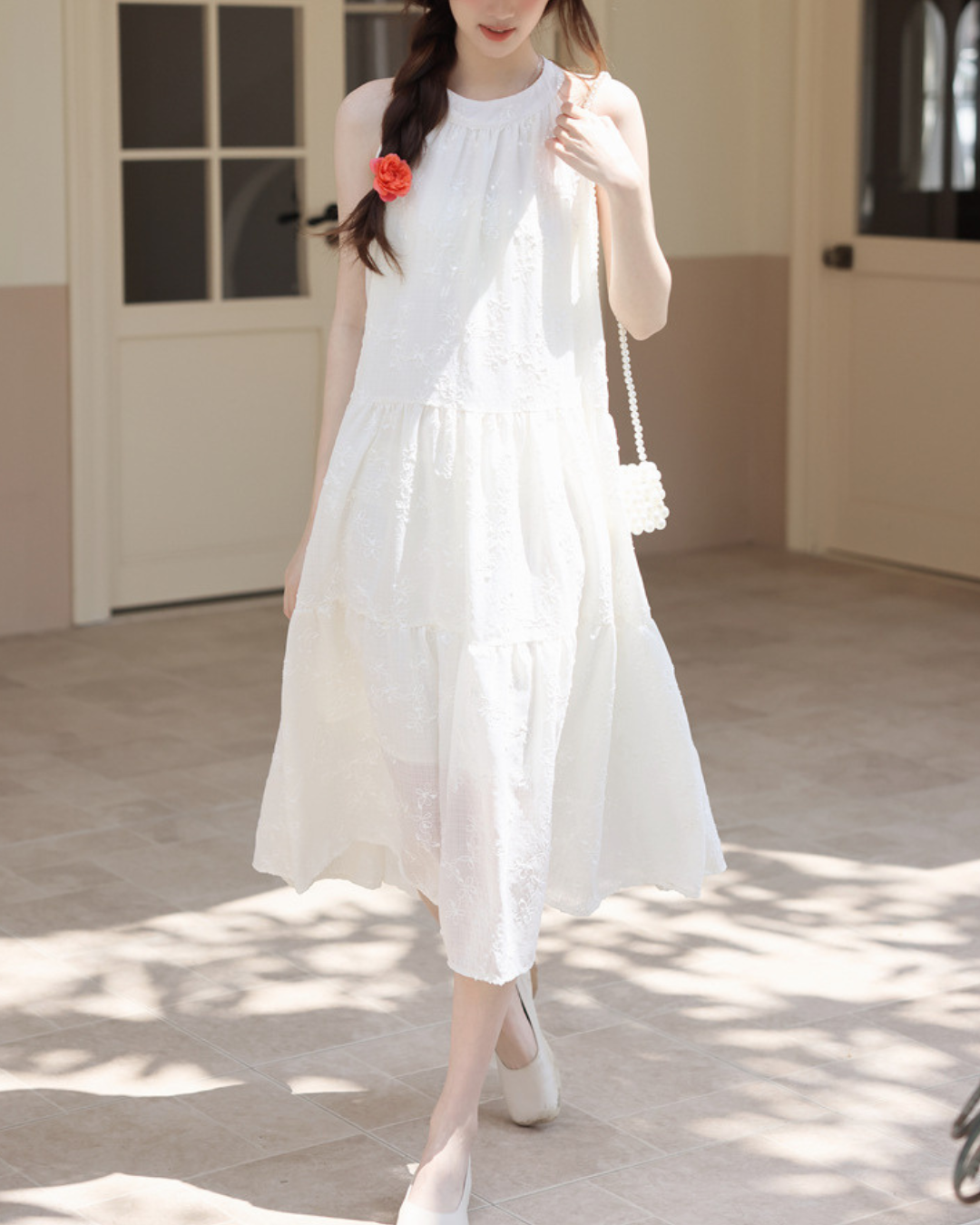Noelle Bloom Tie-Back Dress