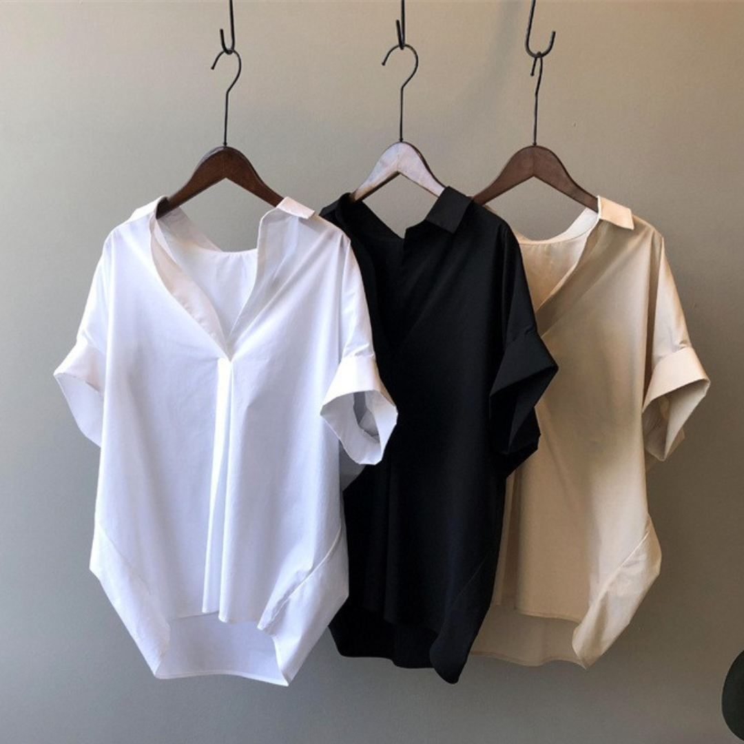 Still Hour Soft Fit Button Blouse