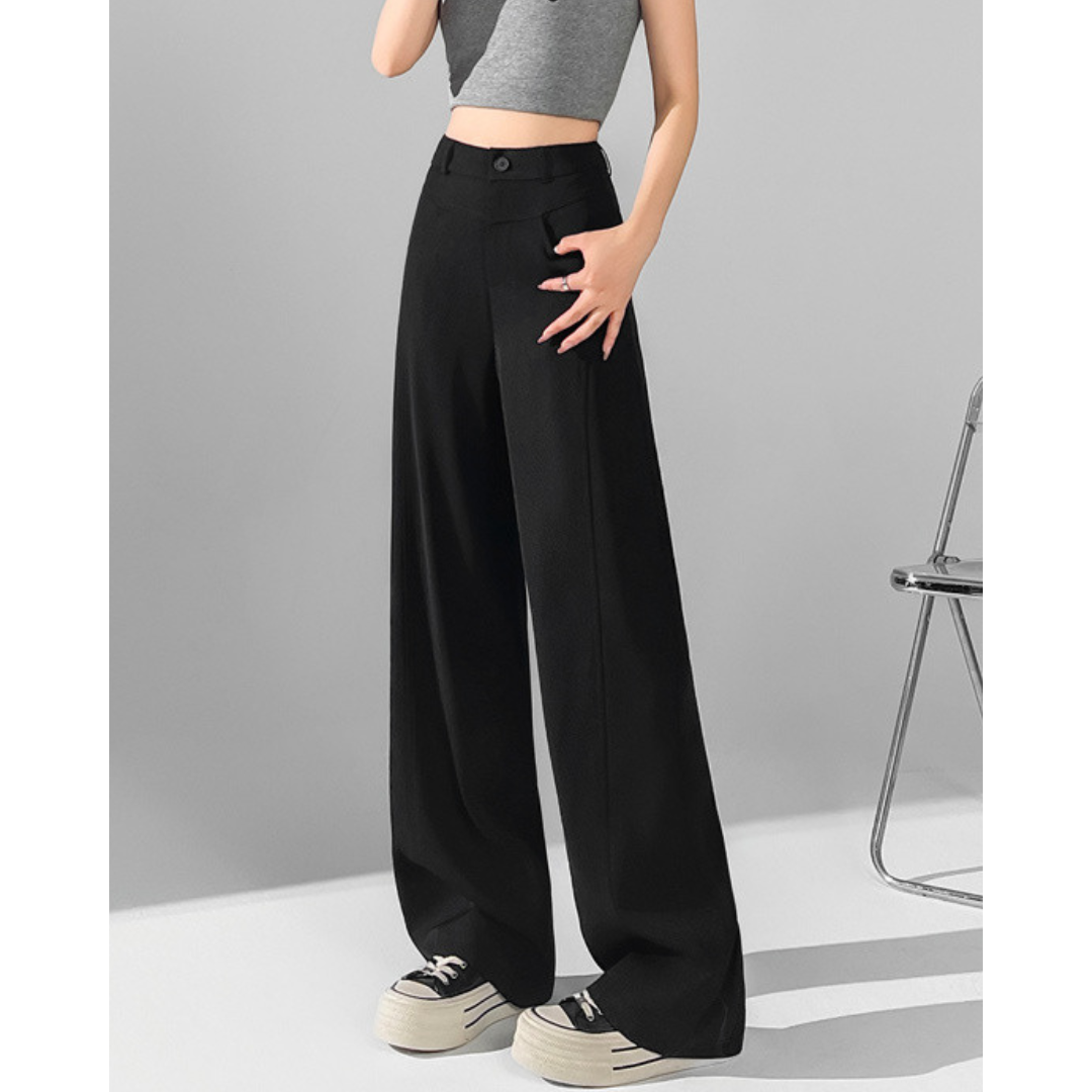 Isla Curve Stitch Wide Trousers