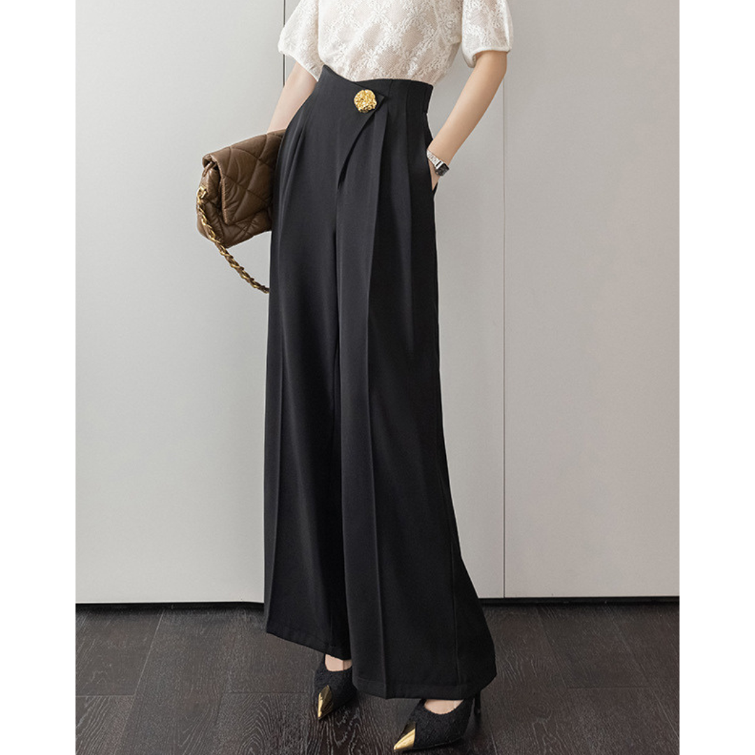 Lyra Gold Fold Trousers