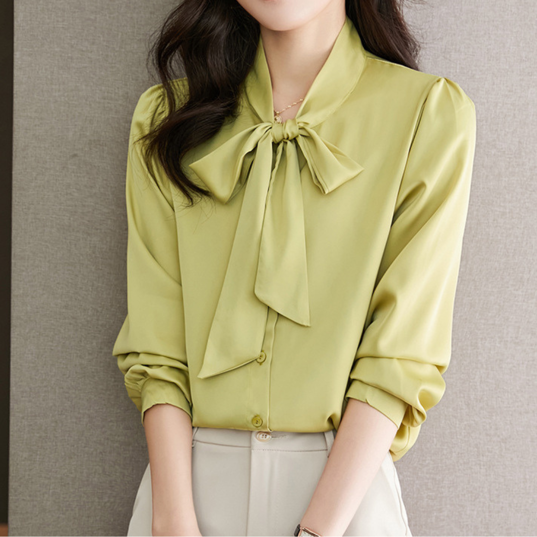 Lina Calm Stripe Drape Blouse