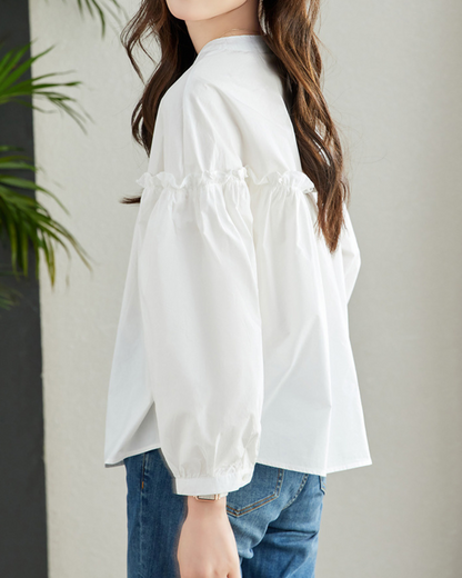 Margo Soft Ruffle Blouse