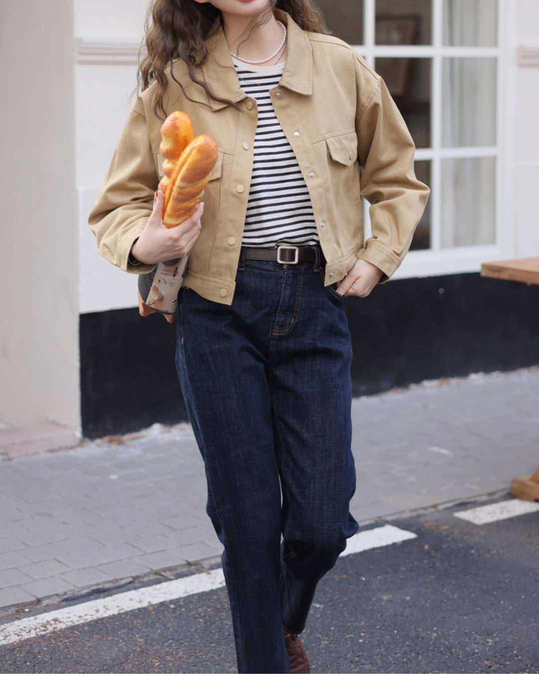 Emilie Calm Cotton Snap Jacket