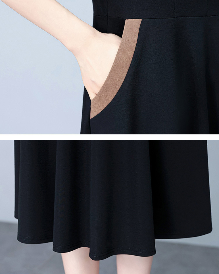 June Ease Panel Midi Dress