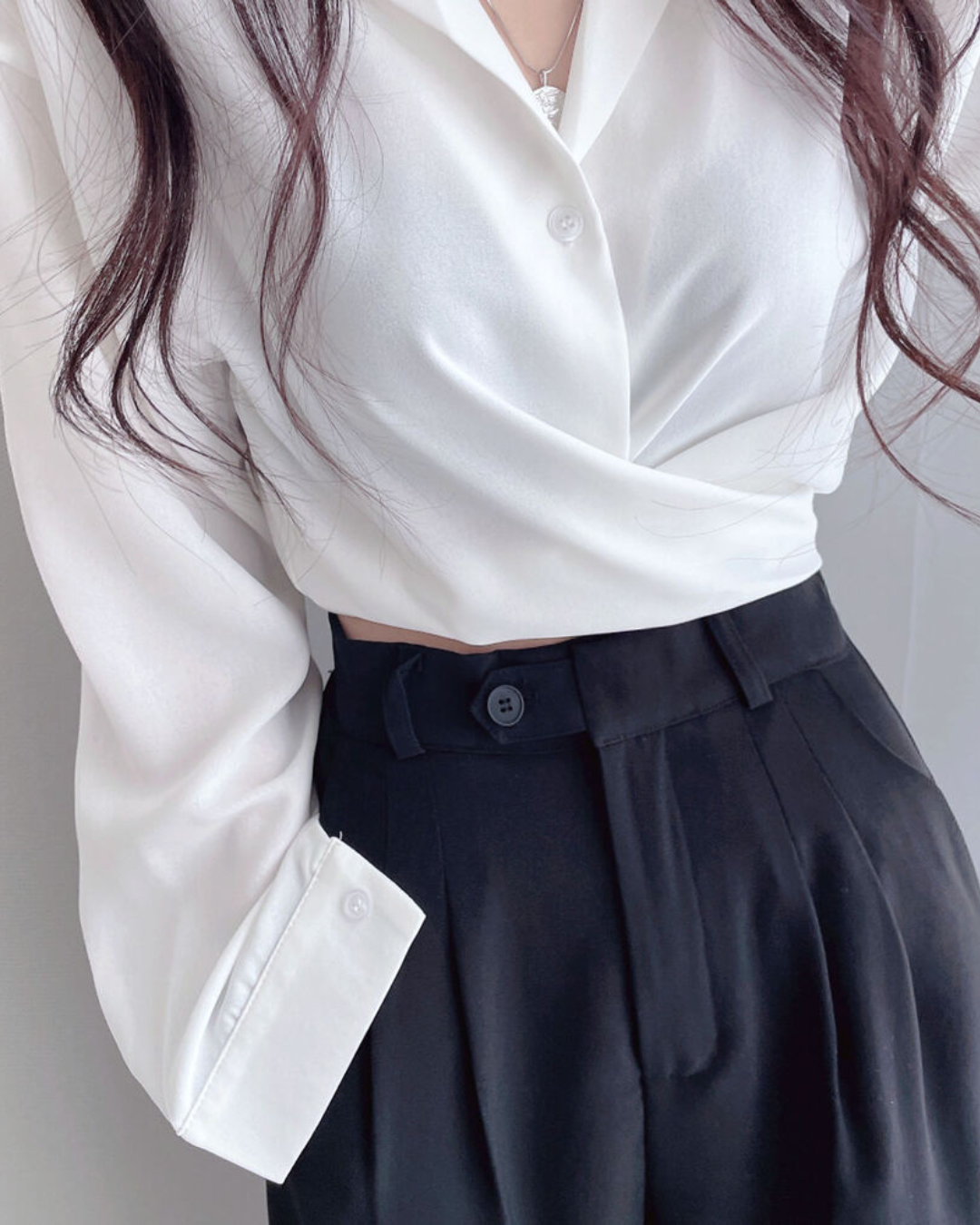 Elora Tie Back Drape Shirt
