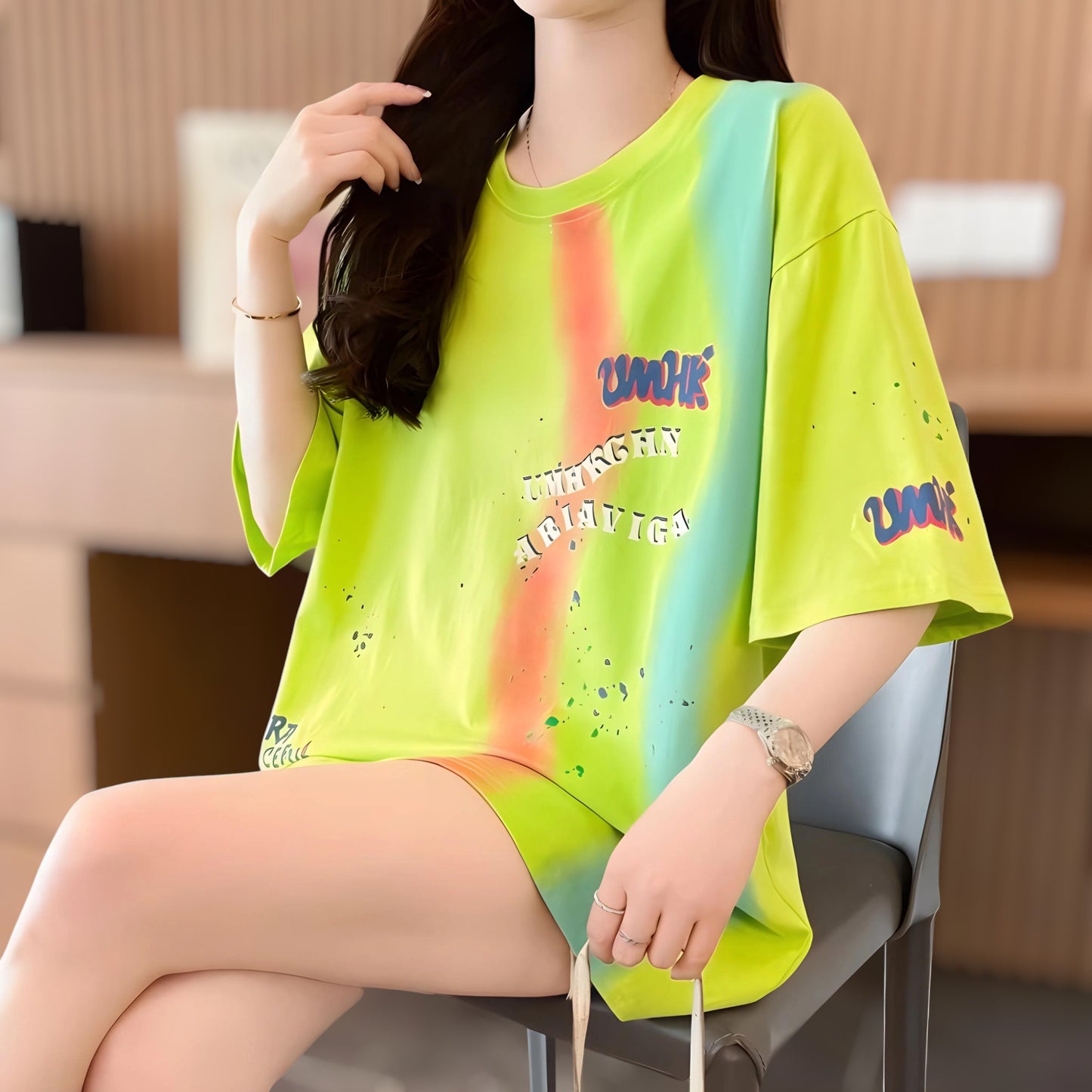 Cloud Pop Paint Oversized T-Shirt