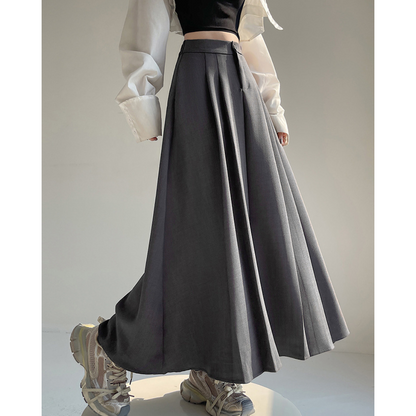 Faye Contrast Waist Flare Skirt