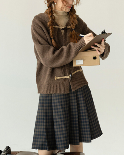 Aster Knot Soft Hooded Knit