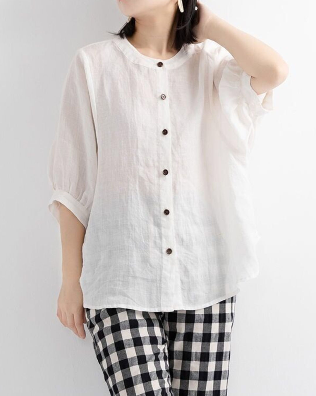 Luna Bloom Soft Puff Sleeve Blouse