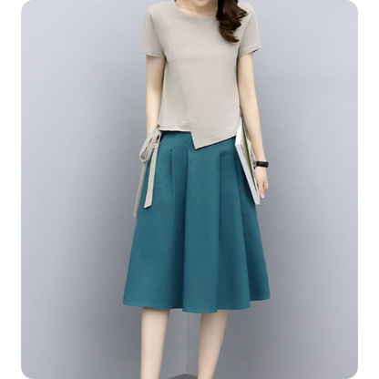Lina Soft Tie Pleat Set