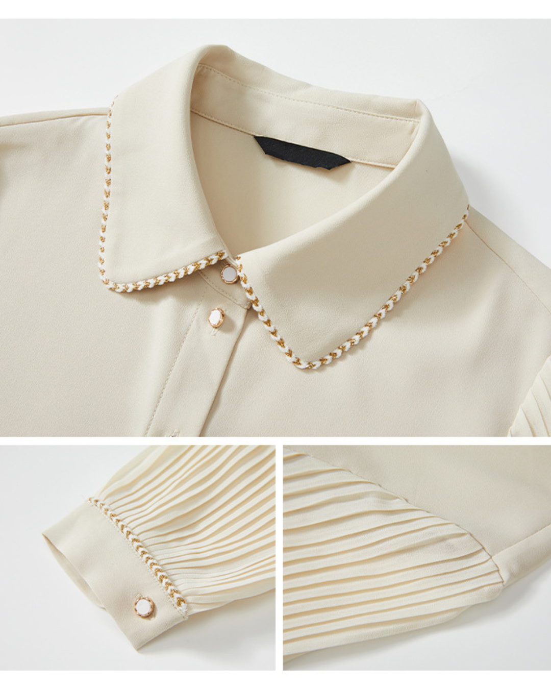Aira Lapel Soft Collar Blouse