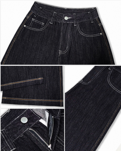 Isla Ease Wide Crop Denim