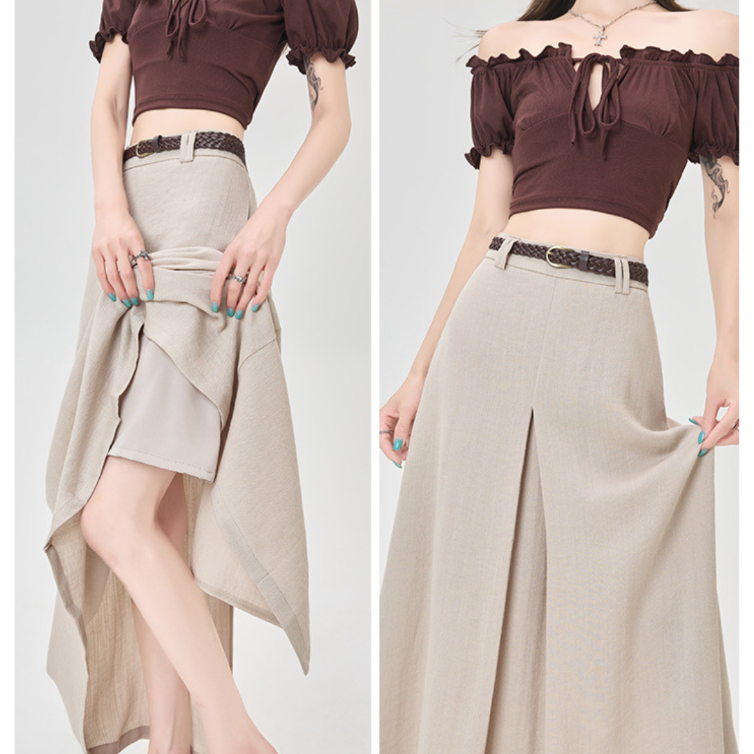 Rue Soft Pleat Maxi Skirt