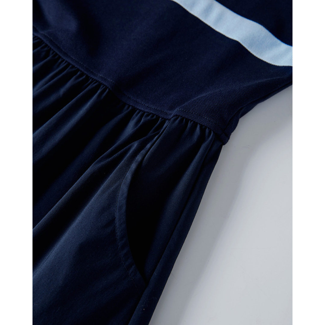 June Stripe Ease Cotton Dress