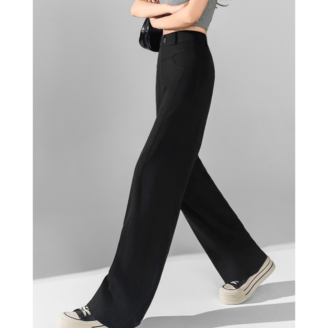 Isla Curve Stitch Wide Trousers