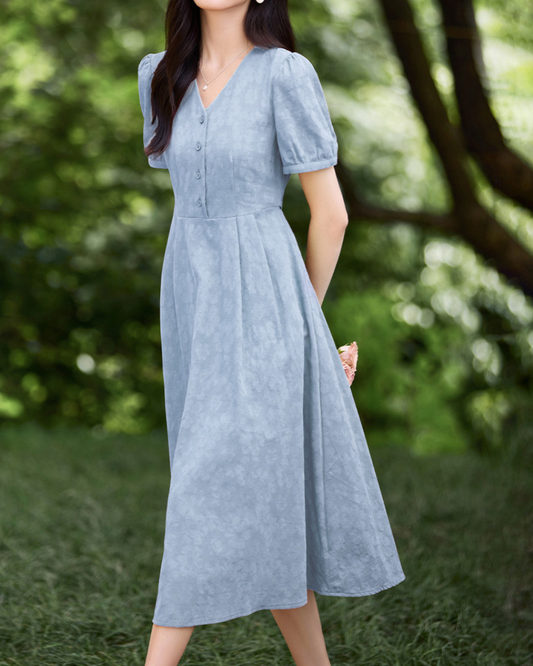 Mira Clay Bloom Cotton Dress