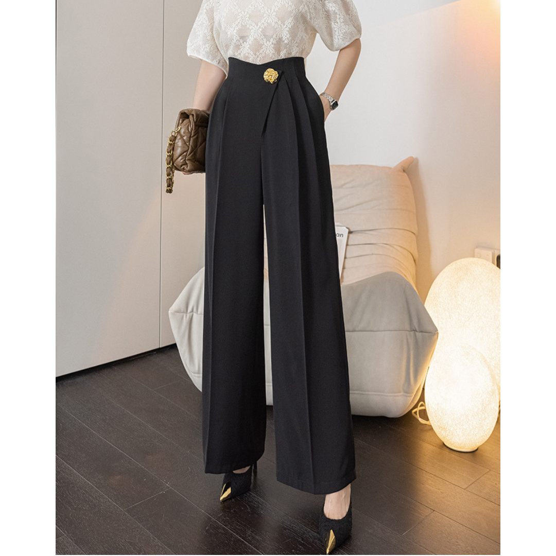 Lyra Gold Fold Trousers