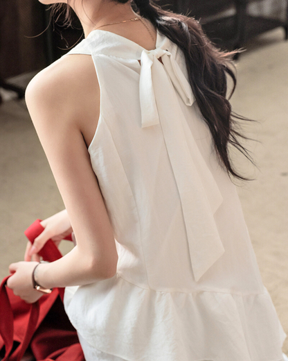 Lumi Drift Tiered Cotton Dress