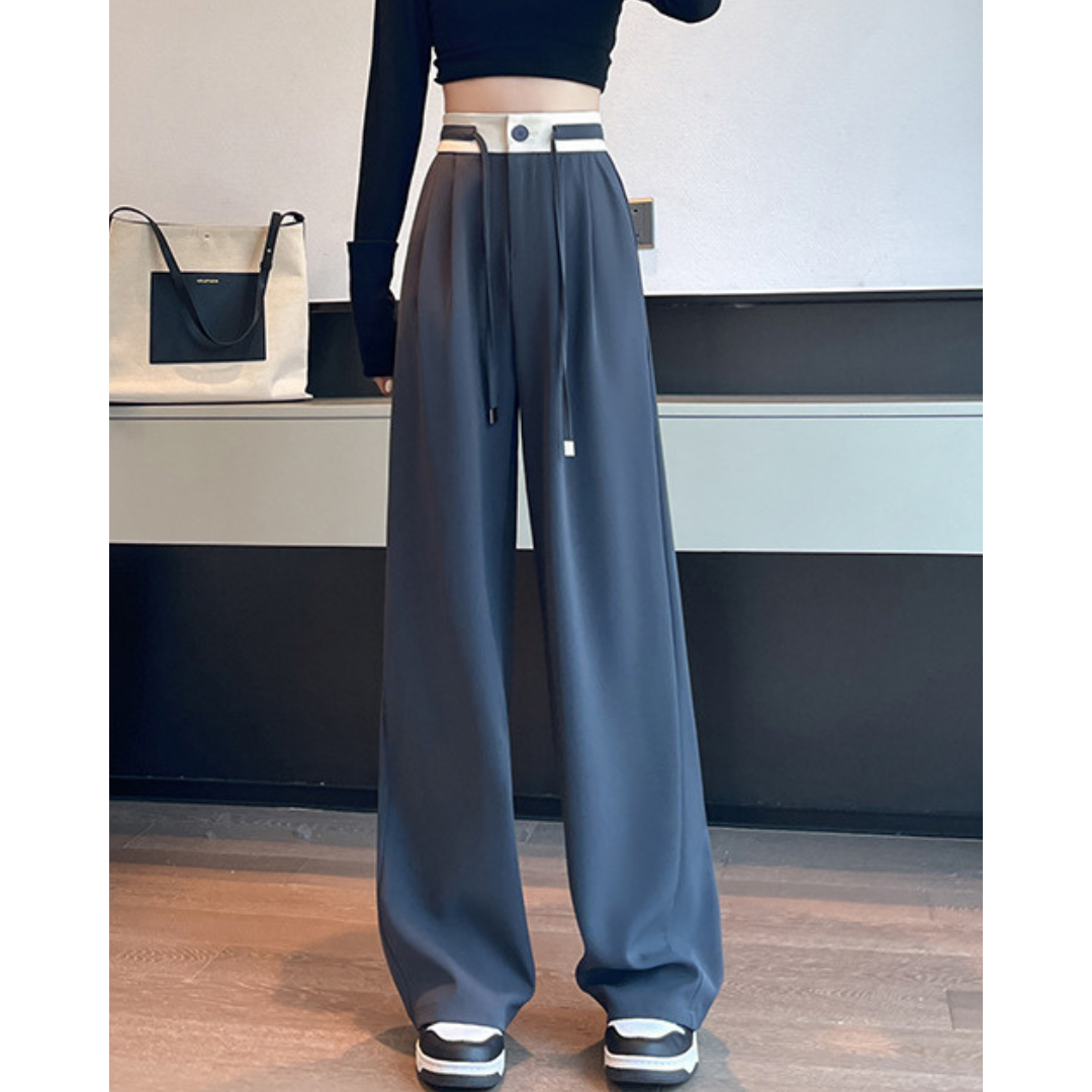 Dale Contrast Pleat Waist Pants