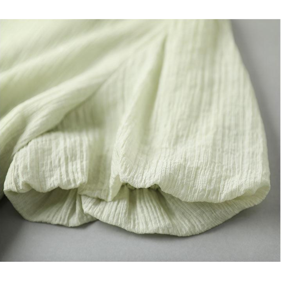 Lila Light Crinkle Cotton Dress