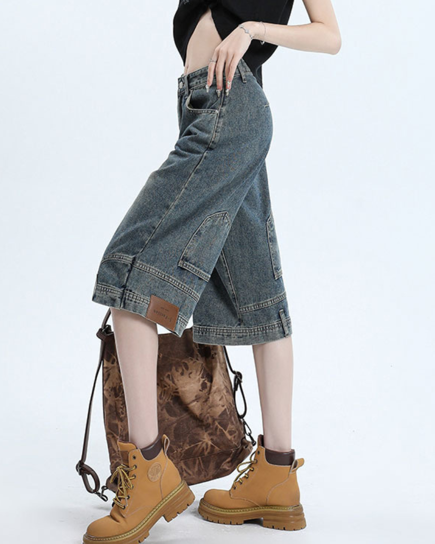 Mira Washed Wide Denim
