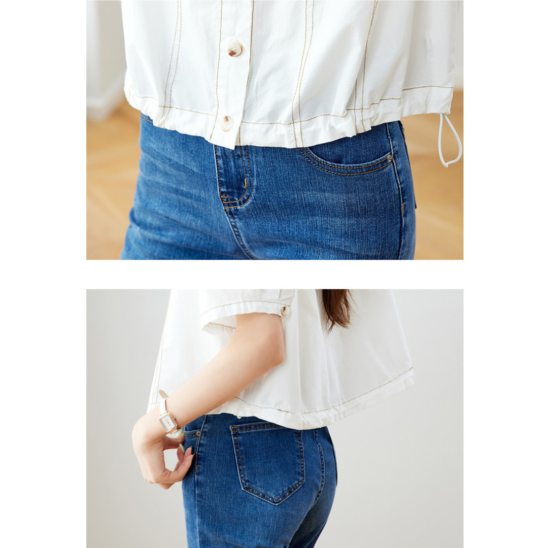 Vera Clean Utility Crop Shirt