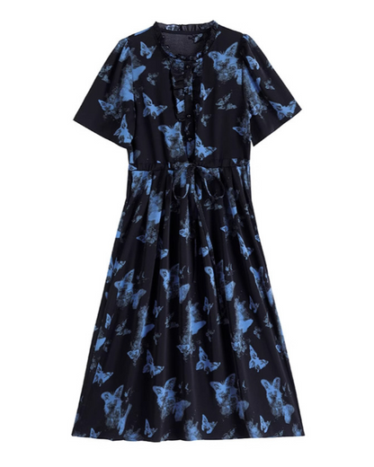 Mira Float Butterfly Midi Dress