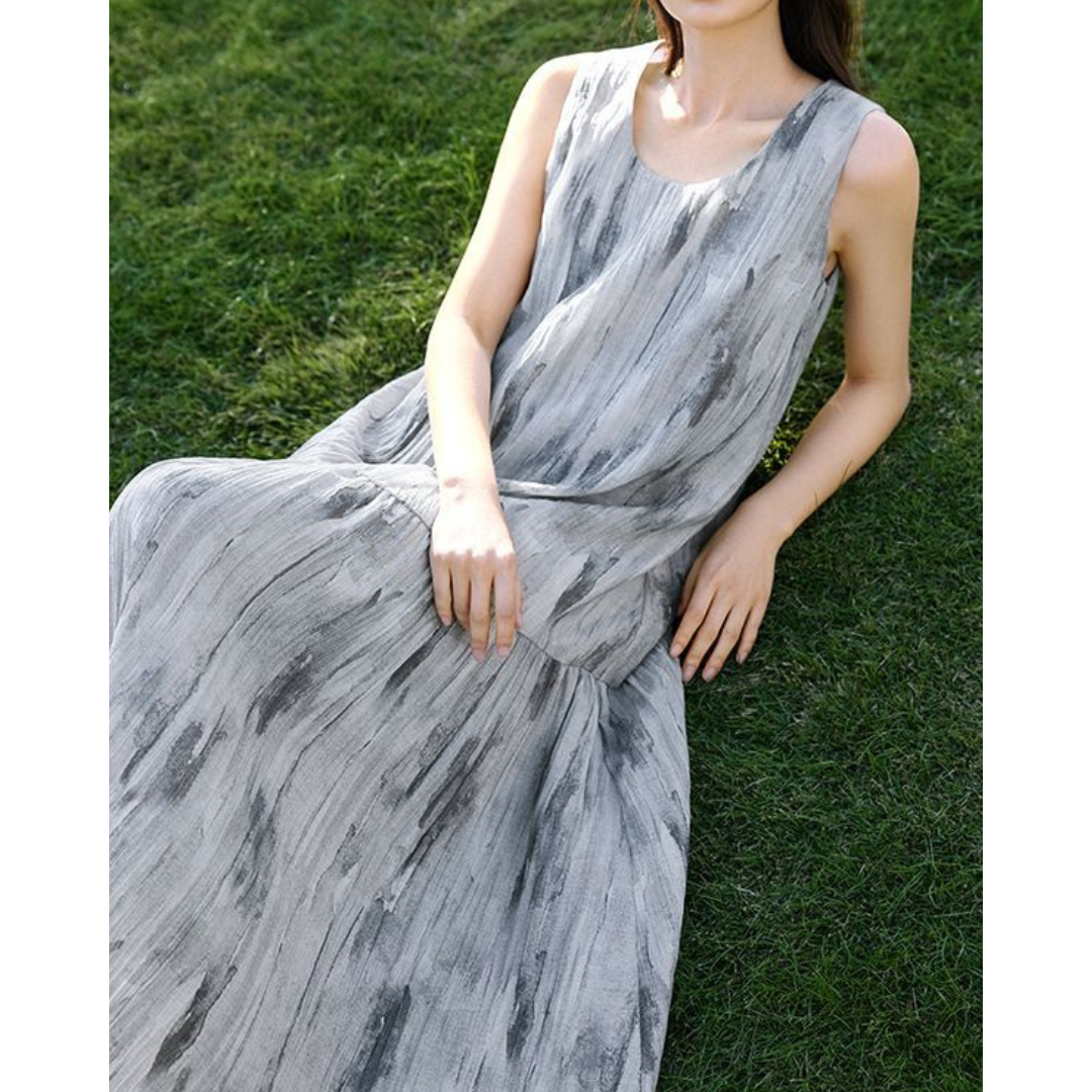 Mira Drift Brush Maxi Dress