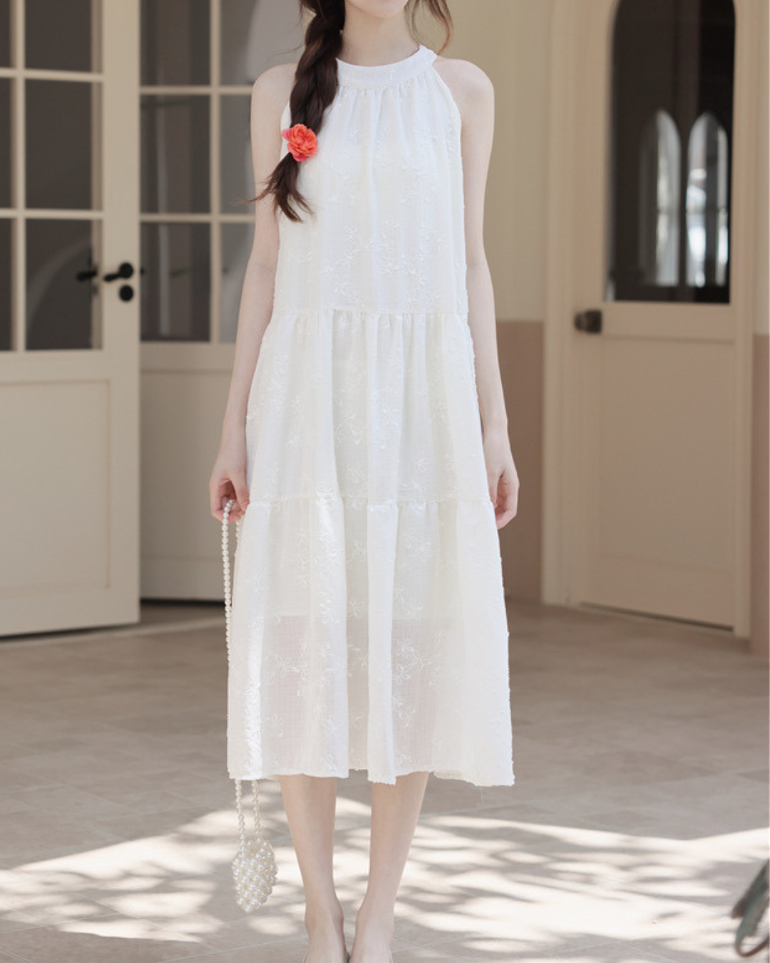 Noelle Bloom Tie-Back Dress